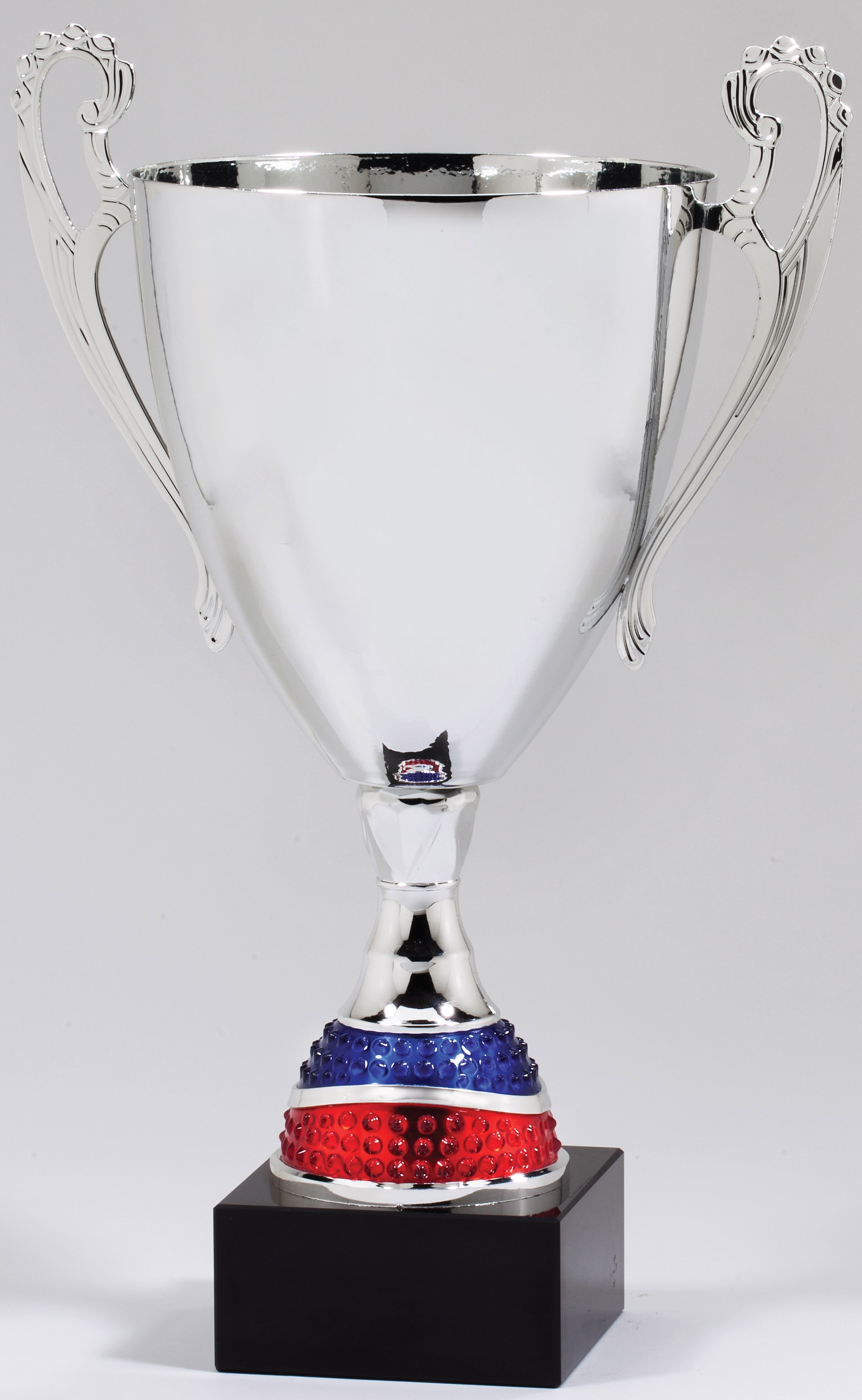 Chrome Plated Metal Cup on Marble BaseTrophy Trolley