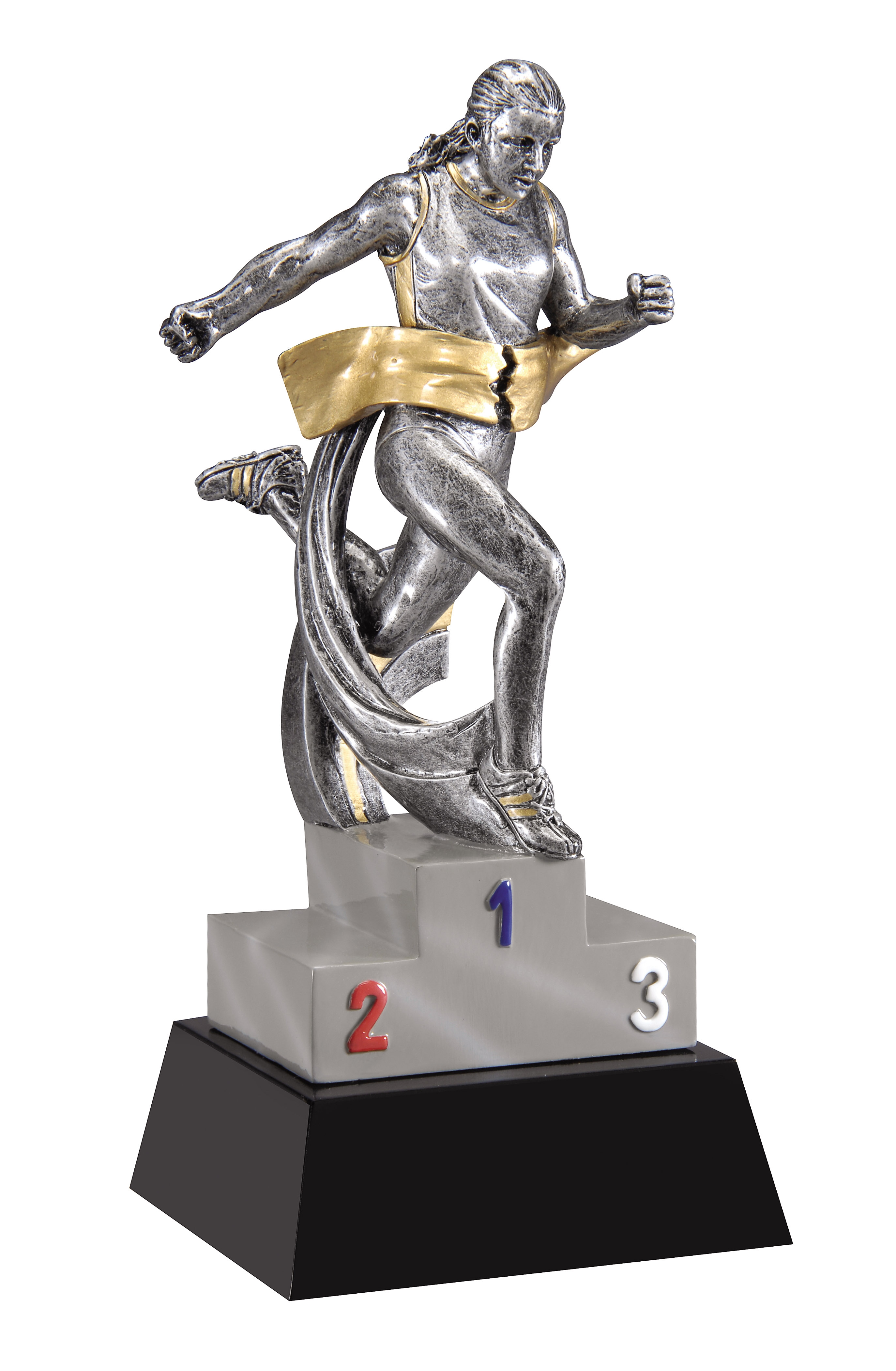 ATHLETICS RUNNING TROPHY ENGRAVED FREE CROSS COUNTRY FIELD FEMALE AWARD TROPHIES 
