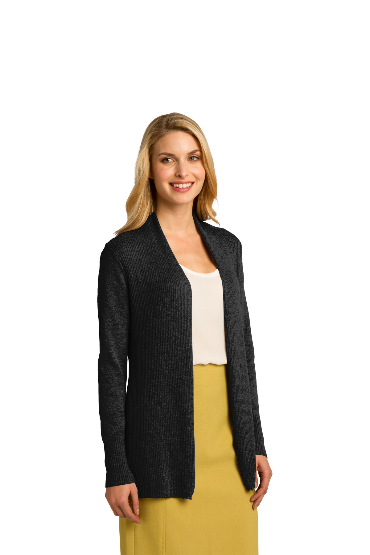 port authority ladies open front cardigan sweater